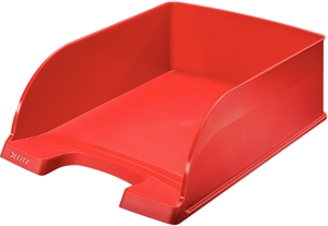 Leitz Bandeja para correspondencia Plus Jumbo apilable roja